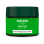 Weleda  intensely nourishing Skin Food Day Cream 40ml, in a green jar and lid on a white background