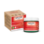 Weleda Pomegranate Regenerating Body Butter 150ml, in a green glass jar with a white lid. Also shown is the body butter box packaging.