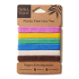 Wild and Stone plastic-free multicoloured hair bands pack on a white background