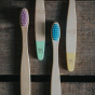 Wild & Stone Kid's Bamboo Toothbrush - 4 Pack - Multicolour