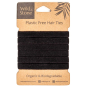 Wild & Stone Plastic Free Hair Ties - Black 6 Pack