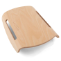 Wobbel plastic-free beech wood Sup balance board on a white background