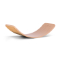 Wobbel Original Beech Wood balance board with cork on a white background