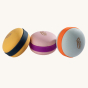 Wobbel Candy Macaron -  Rio De Janero, made from PEFC certified maple and beech wood and a silicone "filling", perfect for stacking, rolling, sliding, wobbling, spinning
