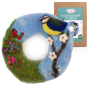 The Makerss - Blossom and Blue Tit Wreath Needle Felt Kit shown with box