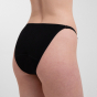 Woman stood backwards wearing the WUKA eco-friendly leakproof period bikini bottoms