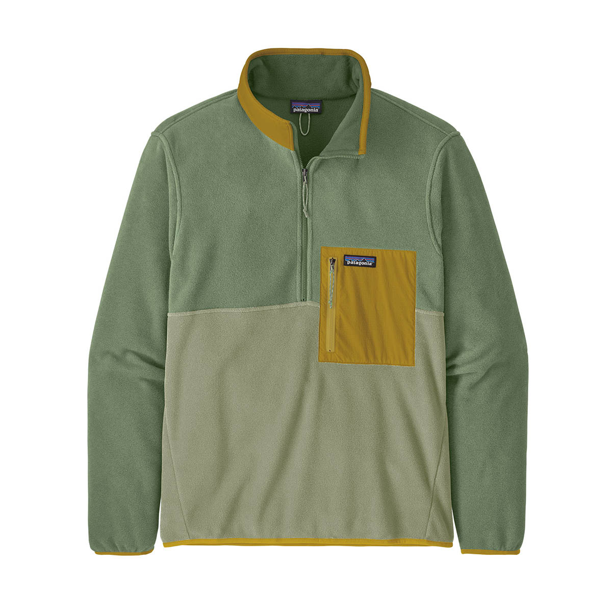 Patagonia Half-Zip Fleece Green MadeIn95着丈64cm
