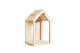 Babai eco-friendly magnetic wooden dollhouse dismantled on a white background