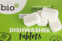Box of Bio D eco friendly dishwasher tablets on top of the Bio-D dish washing tablet box