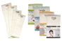Packs of the Grovia natural baby nappy cloths laid out on a white background
