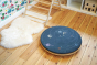 Wobbel 360 eco-friendly deck and pillow cushion accessories on a Wobbel balance board on a wooden floor
