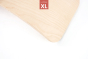 Close up of Wobbel XL Beech Wood without Felt balance board on a white background