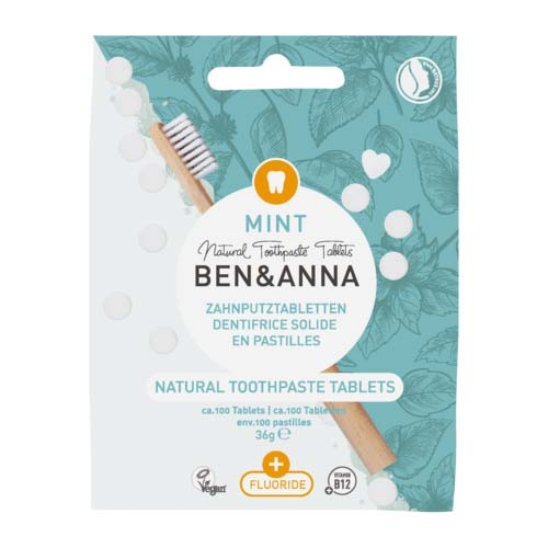 Ben & Anna Mint Toothpaste Tablets - With Fluoride