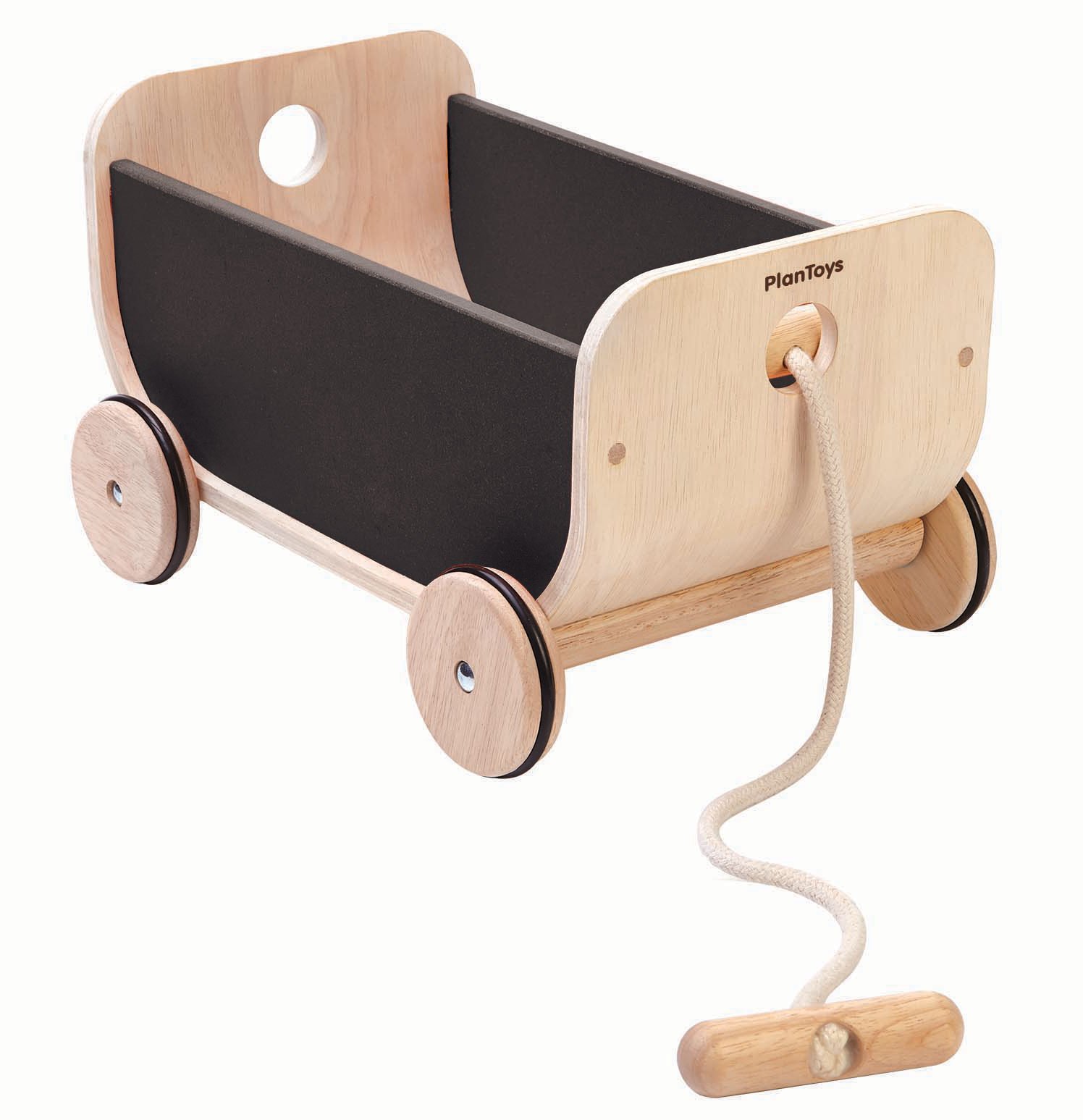 wooden baby wagon