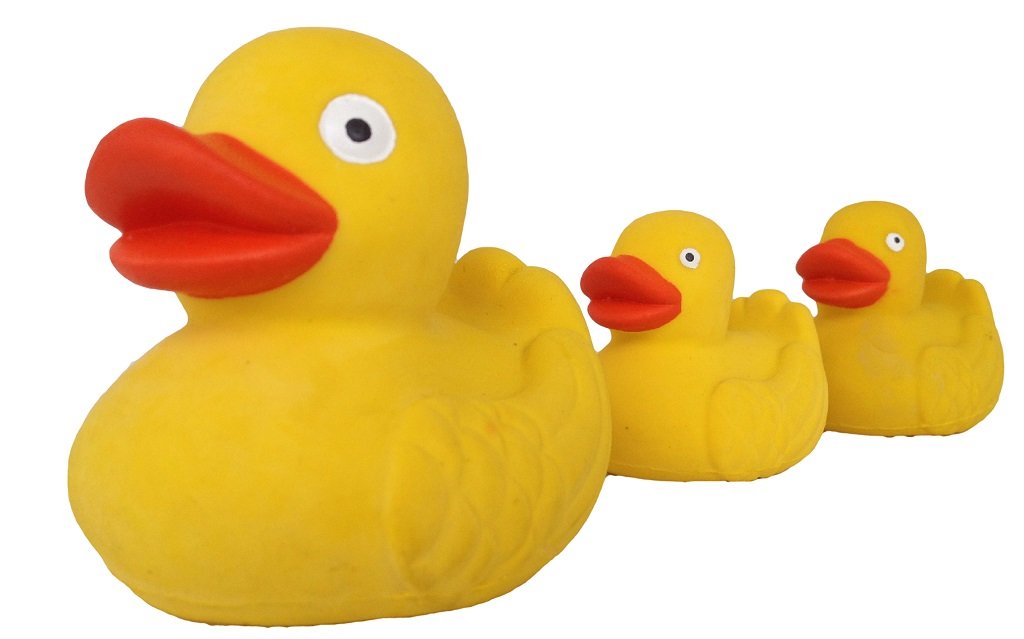 The Real Rubber Duck Family - Natural 