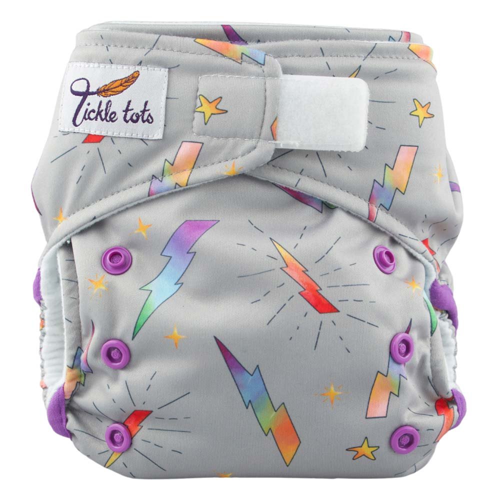Lightning Tickle Tots All-in-One Reusable Nappy