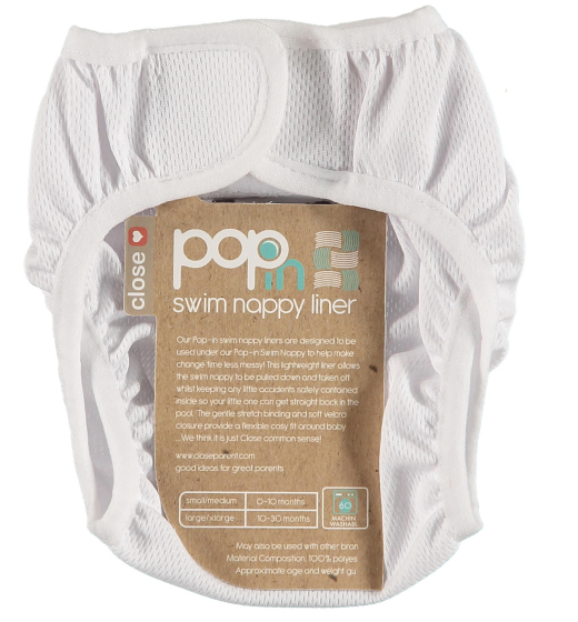 Pop-In Reusable Liner for Swim Nappies on a white background.