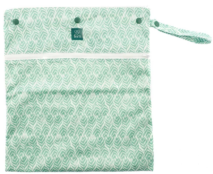 Fern Large Wet Bag - Green Geometric