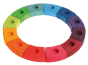 Grimm's 12-Piece Rainbow Birthday Celebration Ring on a white background