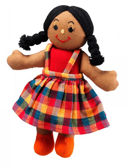 Lanka Kade Girl Doll - Brown Skin, Black Hair