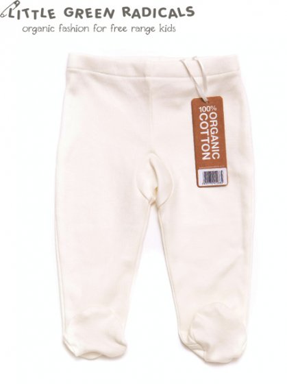 LGR Natural Footed Baby Trousers