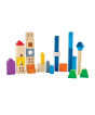 The PlanToys Cityscape Blocks. A set of 27 wooden blocks for creative, open-ended play.