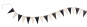 Grimm's Monochrome Pennant Banner Bunting