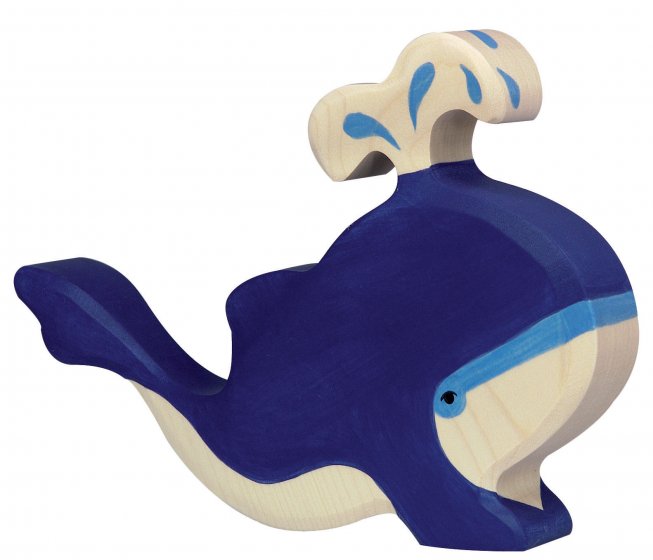  Holztiger Blue Whale With Water Fountain