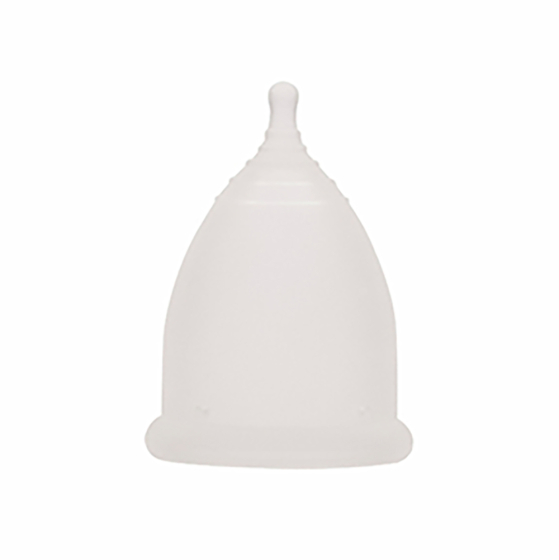 Imse Vimse small reusable eco-friendly menstrual cup on a white background