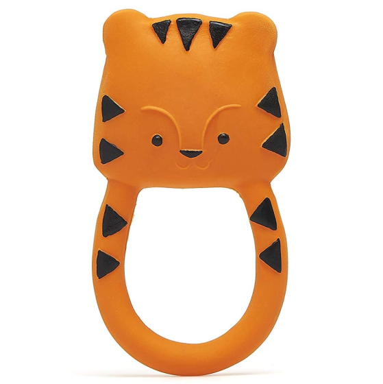 Lanco Nalu the Tiger Teether pictured on a white background 