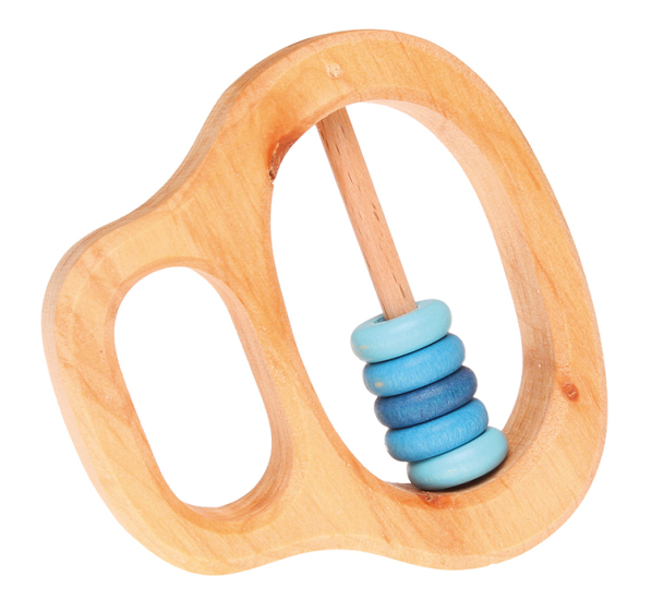 Grimm's Grasping Toy With 5 Blue Rings