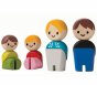 Plan Toys White Skin, Brown and Blonde Hair Family PlanWorld