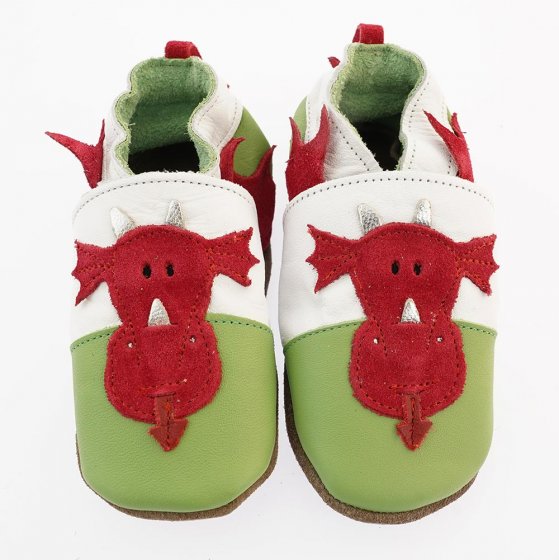 Inch Blue Welsh Dragon Baby Shoes