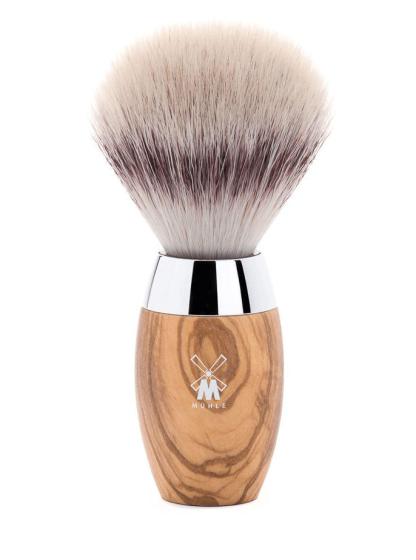 MÜHLE Kosmo Olive Wood Silvertip Fibre Shaving Brush