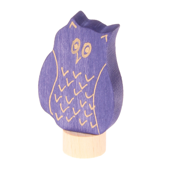 Grimm's Blue Eagle Owl Decorative Figure