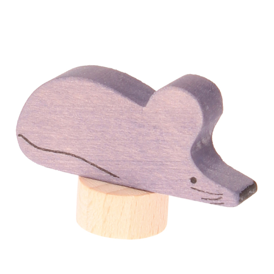 Grimm's Grey Violet Mouse Decorative Figure