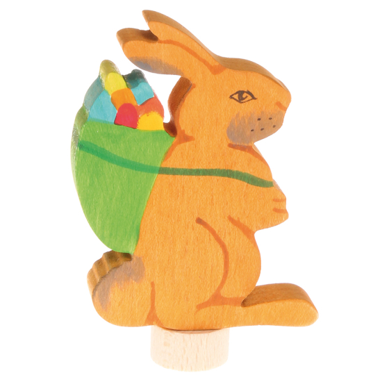 Grimm's Rabbit with Basket Decorative Figure
