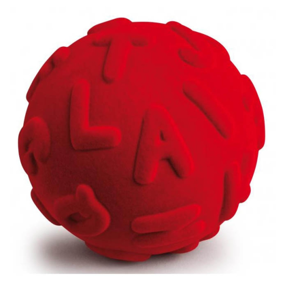 Rubbabu Rubber Ball Alphabet Red