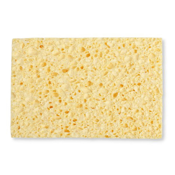 A Slice of Green large plastic-free cellulose household sponge on a white background