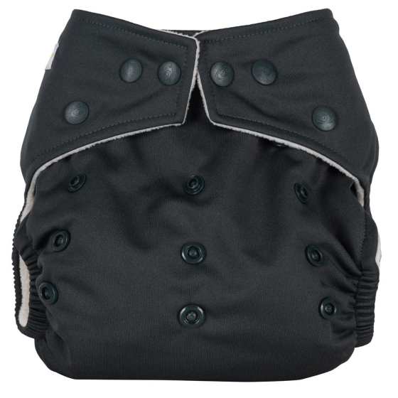Baba + Boo Plains One-Size Nappy - Graphite
