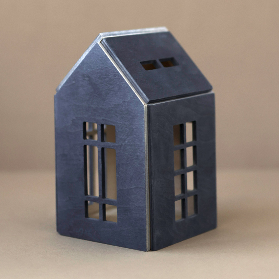 Babai eco-friendly wooden dollhouse toys northern sea on a grey background