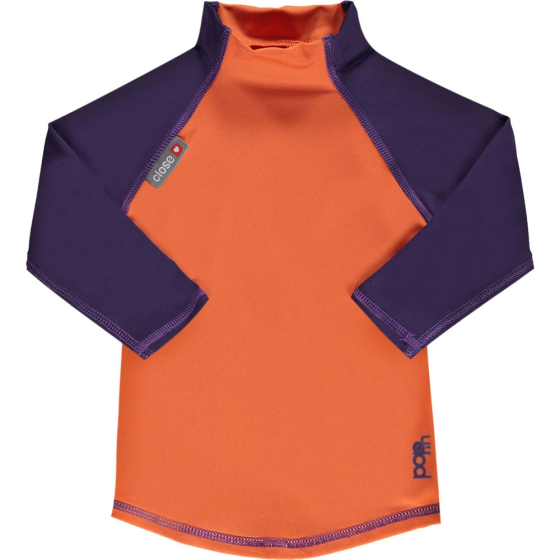 Pop-In LS Rash Vest Orange / Purple