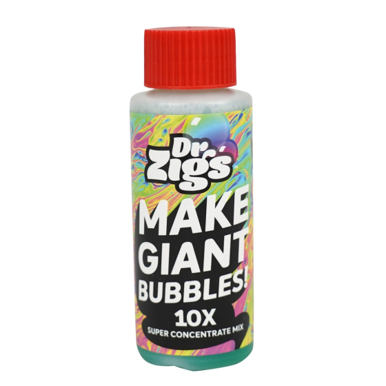 Dr Zigs 10x concentrated bubble mixture on a white background