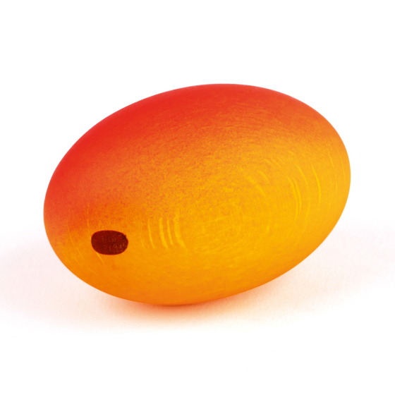 Erzi plastic-free wooden play food mango on a white background
