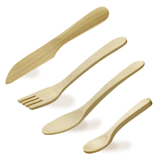 Erzi Wooden Toy Cutlery Set