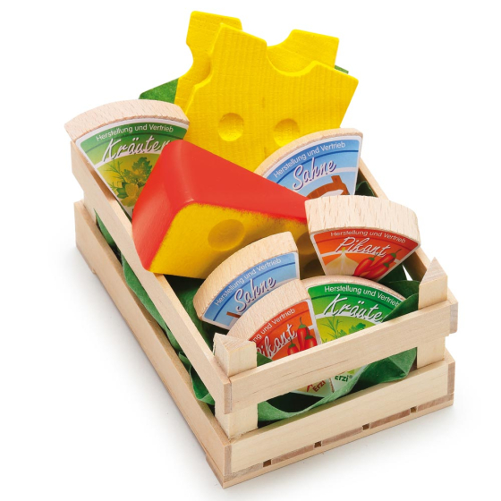 Erzi Small Assorted Wooden Cheese Play Food Set