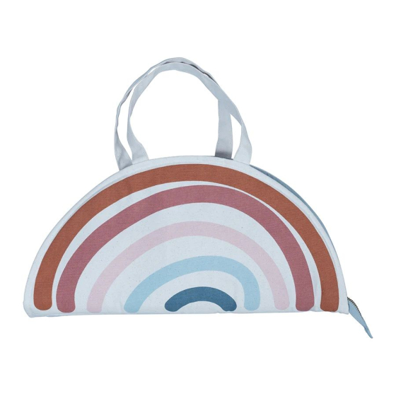 Fabelab Organic Play Purse Activity Bag - Rainbow on a plain background