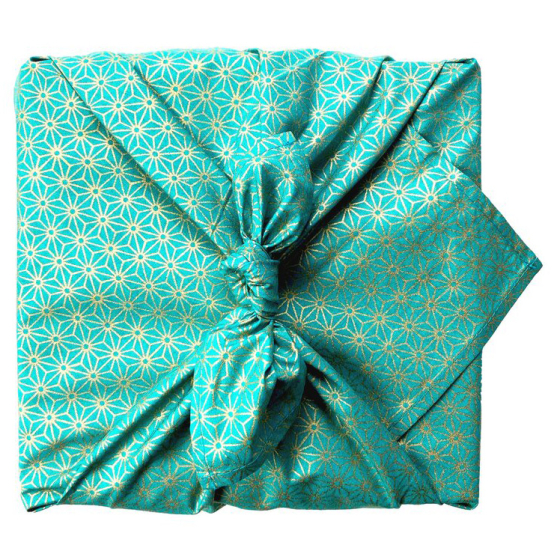 FabRap Single Sided Reusable Gift Wrap - Jade