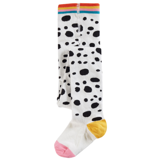 Frugi Dalmatian Spot Norah Tights pictured on a plain white background