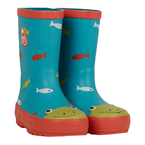 Frugi Frog The National Trust Face Puddle Buster Welly